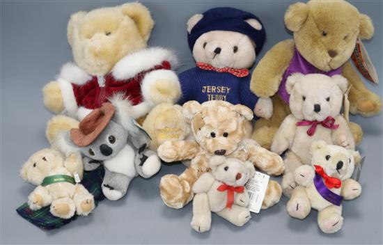 Nine Collectors bears